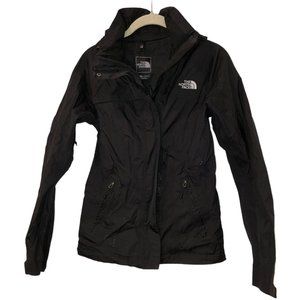 The North Face black nylon shell ski rain snow jacket XS EXCELLENT CONDITION